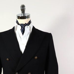 Zegna Double Breasted Blazer 40R/50 Cashmere/Wool Slim Fit. Made in Italy.